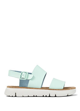 Oruga Mavi Deri Kadın Spor Sandalet