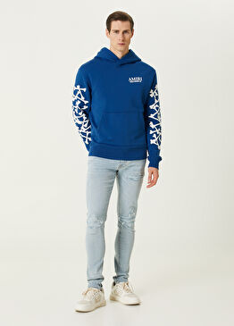 Açık Mavi Yıpratma Detaylı Jean Pantolon