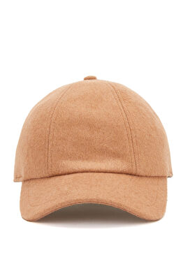 Camel Yün Karışımlı Kadın Şapka