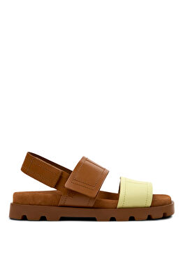 Brutus Sandal Renkli Deri Kadın Sandalet K201323-017