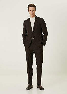 Kahverengi Yün Takım Elbise