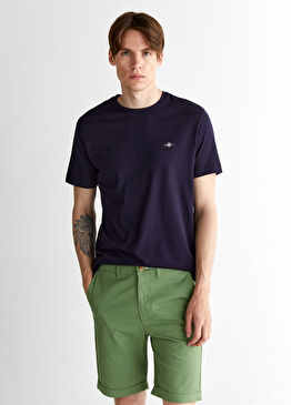 Lacivert Regular Fit Bisiklet Yaka Kısa Kollu Erkek T-Shirt