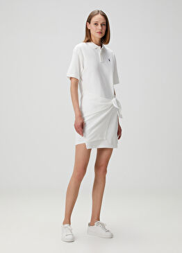 Beyaz Mini Elbise