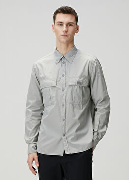 Açık Gri Dış Gömlek