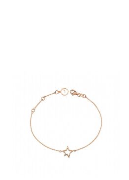 Sirius Star Tek Taş Pırlanta Kadın Altın Bileklik