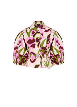 Jade Floral Desenli Kadın Ceket