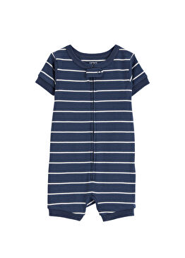 Çizgili Kısa Kollu Erkek Çocuk Uyku Tulumu