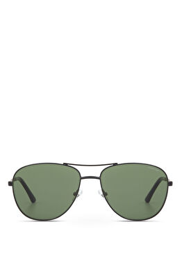 CR 80078 C1 Siyah Gümüş Metal Erkek Güneş Gözlüğü