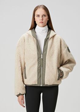 Alberni Haki Ekru Çift Taraflı Bomber Ceket