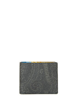 Siyah Şal Desenli Erkek Cüzdan