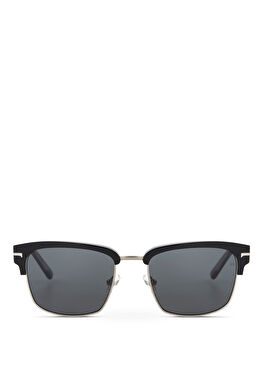 CR 80013 C1 Asetat Siyah Gümüş Erkek Güneş Gözlüğü