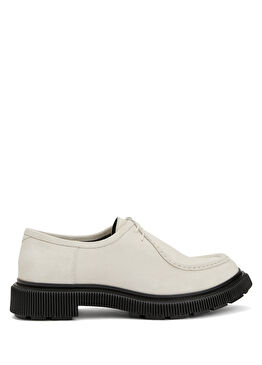 Kırık Beyaz Erkek Deri Ayakkabı