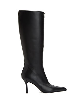 Vera Tube Siyah Kadın Deri Çizme
