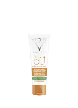 Capital 3-in-1 SPF50+ Çok Yüksek Korumalı Matlaştırıcı Yüz Güneş Kremi 50 ml