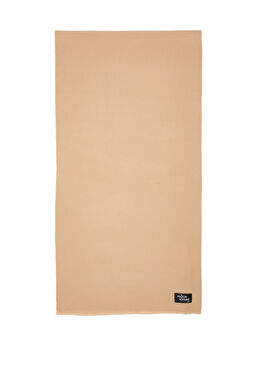 Bej Erkek Yün Atkı