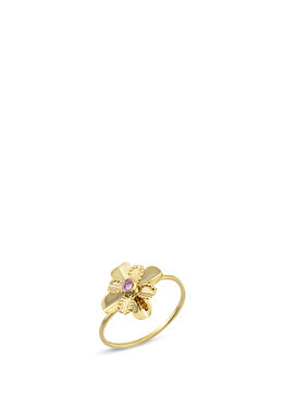 Quartz Clover 14 Ayar Altın Kadın Yüzük