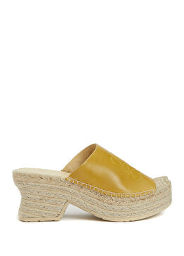 Hardal Kadın Deri Espadril