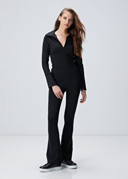 Siyah N-Tech Flare Kalıp Eşofman