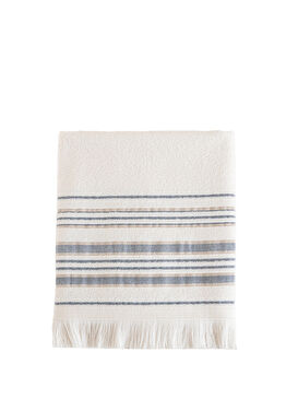 Derin Ekru/Marin Mavi Yüz Havlusu 50x90 cm