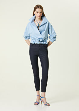 Lacivert Denim Pantolon