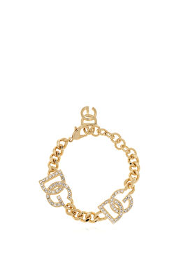 Gold Taşlı Logolu Kadın Bileklik