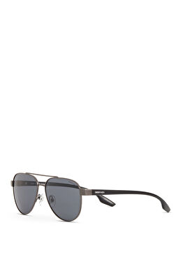 DS 2363 C2 Pilot Gri Siyah Asetat Metal Erkek Güneş Gözlüğü