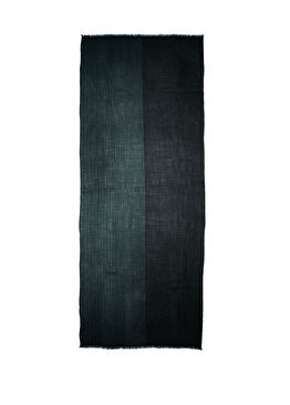 Haki Desenli Unisex Yün Şal