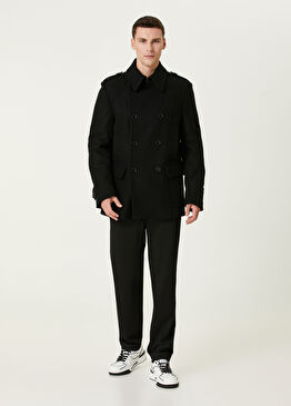 Siyah Logo Detaylı Pantolon