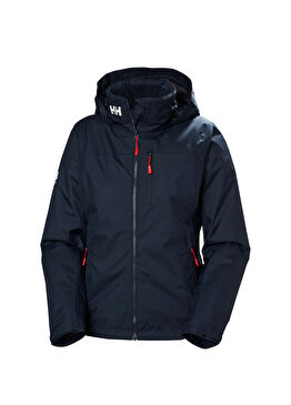 W Crew Hooded Pile Navy Kadın Spor Mont