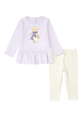 Çok Renkli 2li Kız Bebek Set