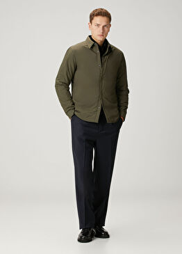 Lacivert Yün Pantolon