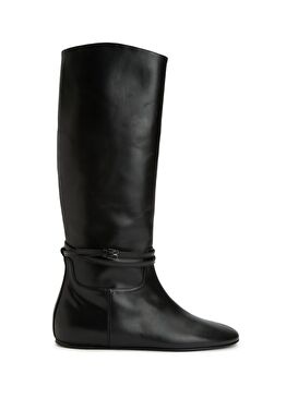 Siyah Kadın Deri Çizme