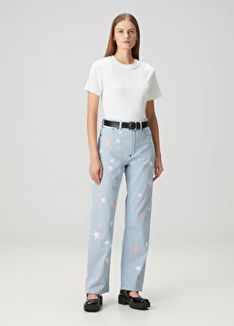 Kenzo Stars Mavi Jean Pantolon