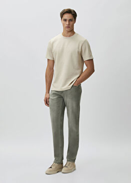 Haki Slim Fit Denim Pantolon