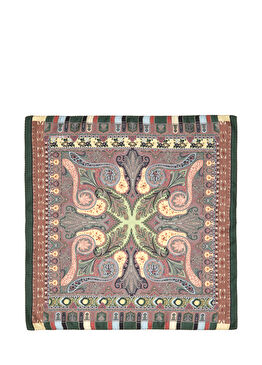 Çok Renkli İpek Poşet Mendil