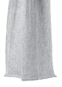 Mavi Beyaz Kadın Keten Şal