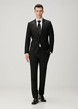 Soho Fit Siyah Yün Smokin