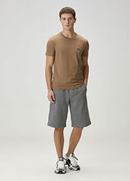 Gri Beli Kordonlu Bermuda