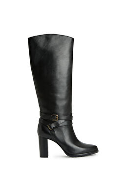 Siyah Kadın Deri Çizme