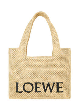 Medium Naturel Kadın Rafya Plaj Çantası