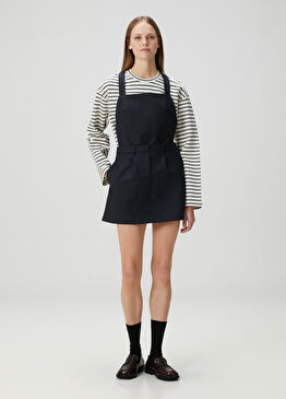 Lacivert Mini Elbise