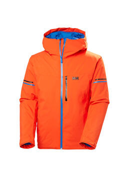 Swift Team Yüksek Koruyucu Yaka Su Geçirmez Turuncu Erkek Kayak Montu