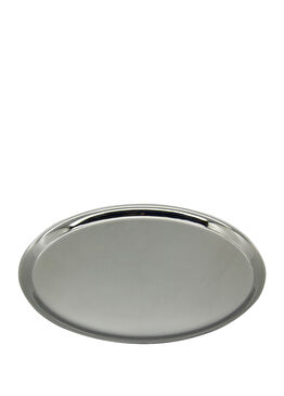 Gümüş Rengi Metal Mini Servis Tepsisi 20 cm