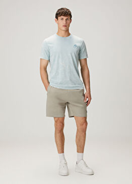 Dalon Bej Beli Kordonlu Şort