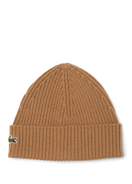 Açık Kahverengi Yün Unisex Bere