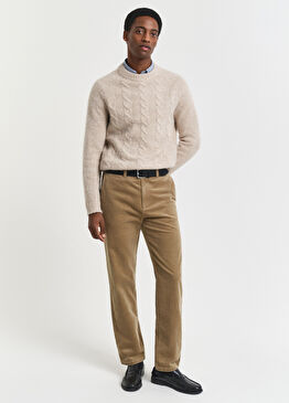 Cord Chino Bej Regular Fit Erkek Pantolon