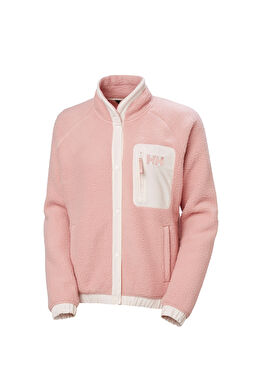W Imperial Pile Snap Pink Salt Kadın Spor Sweatshirt