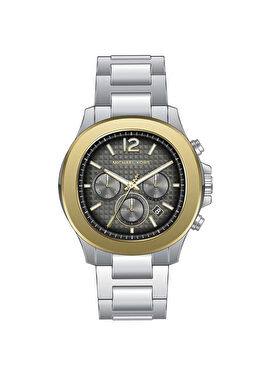 MK9212 Metalik Gri Çelik Erkek Kol Saati