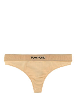 Nude Logo Bantlı Thong Külot