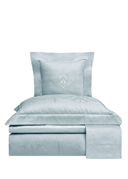 Salvia Mavi Pamuklu Jakar Super King Size Nevresim Takımı 260 x 240 cm